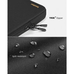 Tomtoc Defender Recycled Fabrics Laptop Sleeve For 13.5, 14 & 14.4 Inch Laptop (Water Resistant, Black) -Tomtoc 261022 13 lw5k3g