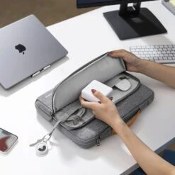 Tomtoc Defender Recycled Fabrics Laptop Sleeve For 16 Inch Laptop (360 Superior Protection, Grey) -Tomtoc 265648 10 tylrrf