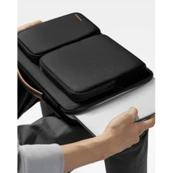 Tomtoc Defender Fabric Laptop Sling Bag For 13.5, 14 & 14.4 Inch Laptop (Water Resistant, Black) -Tomtoc 265880 11 dhbcli