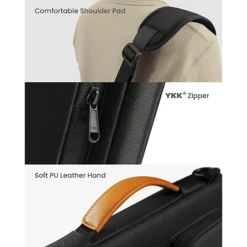 Tomtoc Defender Fabric Laptop Sling Bag For 13.5, 14 & 14.4 Inch Laptop (Water Resistant, Black) -Tomtoc 265880 12 owxkc9