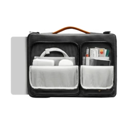 Tomtoc Defender Fabric Laptop Sling Bag For 13.5, 14 & 14.4 Inch Laptop (Water Resistant, Black) -Tomtoc 265880 5 qcyk9e