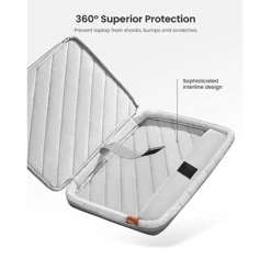 Tomtoc Defender Recycled Fabrics Laptop Sleeve For 14 Inch Laptop (360 Superior Protection, Grey) -Tomtoc 265886 10 opciye