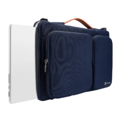 Tomtoc Defender Fabric Laptop Sling Bag For 15.6 Inch Laptop (Water Resistant, Navy Blue) -Tomtoc 265887 13 vc8bxv