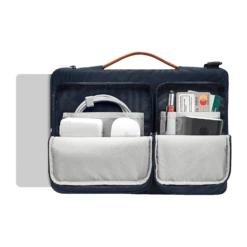 Tomtoc Defender Fabric Laptop Sling Bag For 15.6 Inch Laptop (Water Resistant, Navy Blue) -Tomtoc 265887 5 gysasm