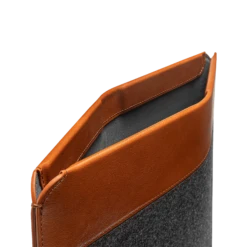 Tomtoc Vintage Polyurethane Leather Laptop Sleeve For 13, 14 & 16 Inch Laptop (Intelligent Magnet Closure, Grey) -Tomtoc 265889 3 g8eimj