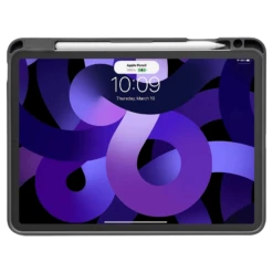 Tomtoc Inspire B02 PU Leather Flip Case For Apple IPad Air 10.9 Inch (Military Grade Protection, Black) -Tomtoc 272348 12 fuhndb