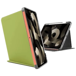 Tomtoc Inspire B02 PU Leather Flip Case For Apple IPad Air 10.9 Inch (Military Grade Protection, Avocado)