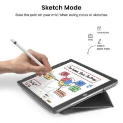 Tomtoc Inspire B02 PU Leather Flip Case For Apple IPad 10.2 Inch (Military Grade Protection, Black) -Tomtoc 272362 11 uummku