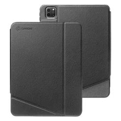 Tomtoc Inspire B02 PU Leather Flip Case For Apple IPad 11 Inch (Military Grade Protection, Black)