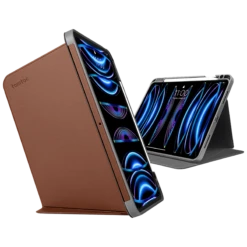 Tomtoc Inspire B02 PU Leather Flip Case For Apple IPad 11 Inch (Military Grade Protection, Caramel)