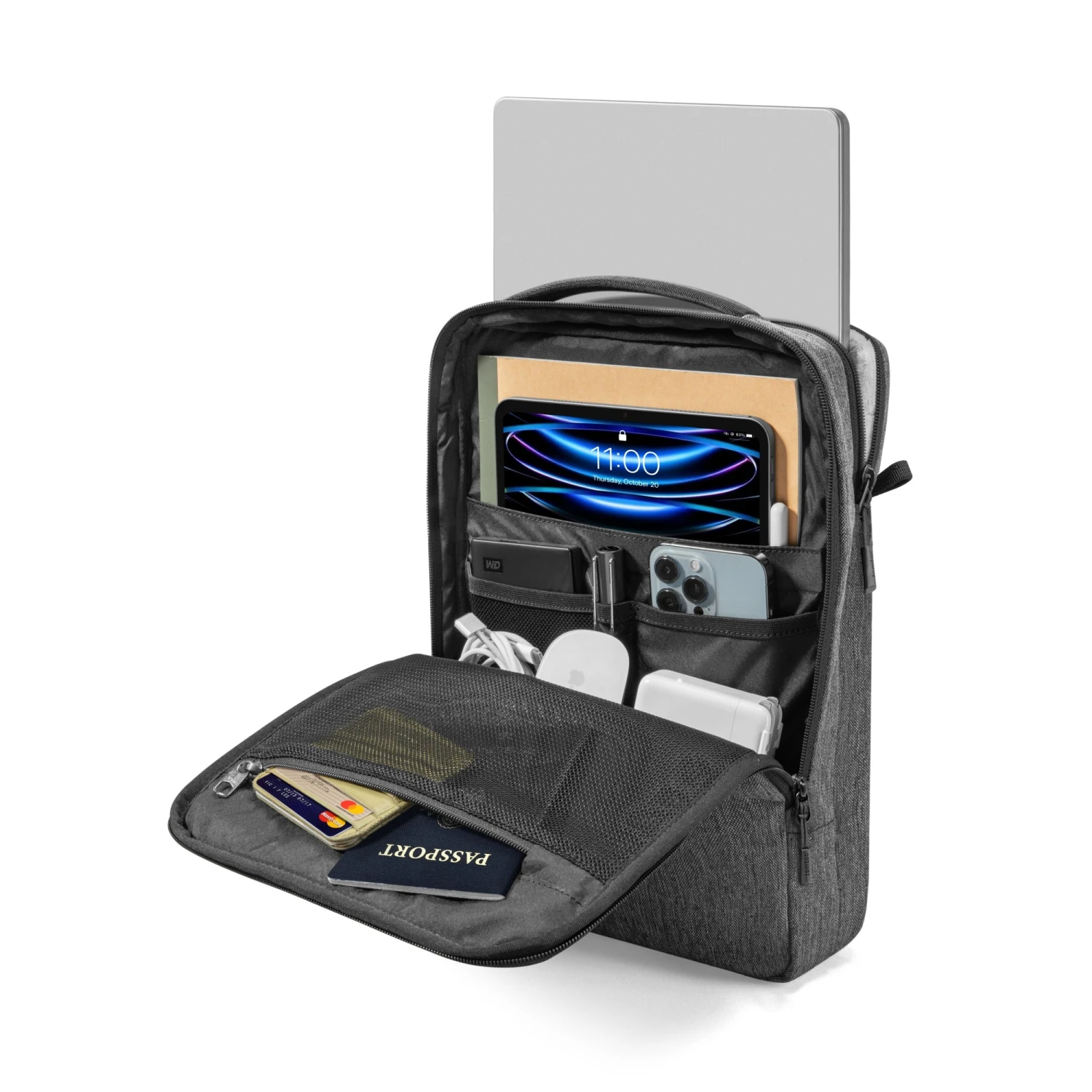 DefenderACE-A04 Laptop Shoulder Bag For 14-inch MacBook Pro M3/M2/M1 | Gray 4 DefenderACE-A04 Laptop Shoulder Bag For 14-inch MacBook Pro M3/M2/M1 | Gray - Image 2