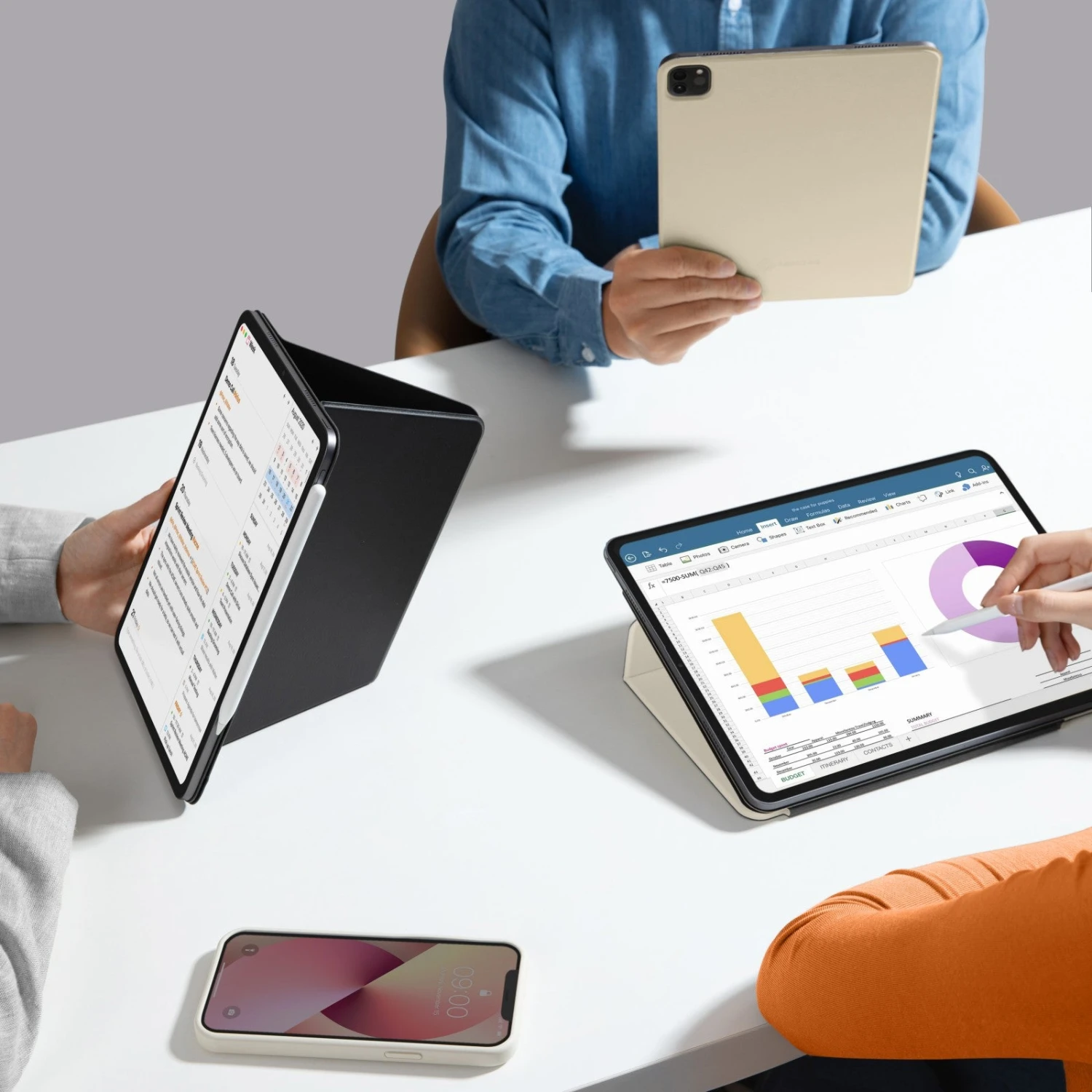 Inspire-B52 IPad 4-Mode Folio For 12.9-inch IPad Pro Gen 2022-2018 8 Inspire-B52 IPad 4-Mode Folio For 12.9-inch IPad Pro Gen 2022-2018 - Image 7