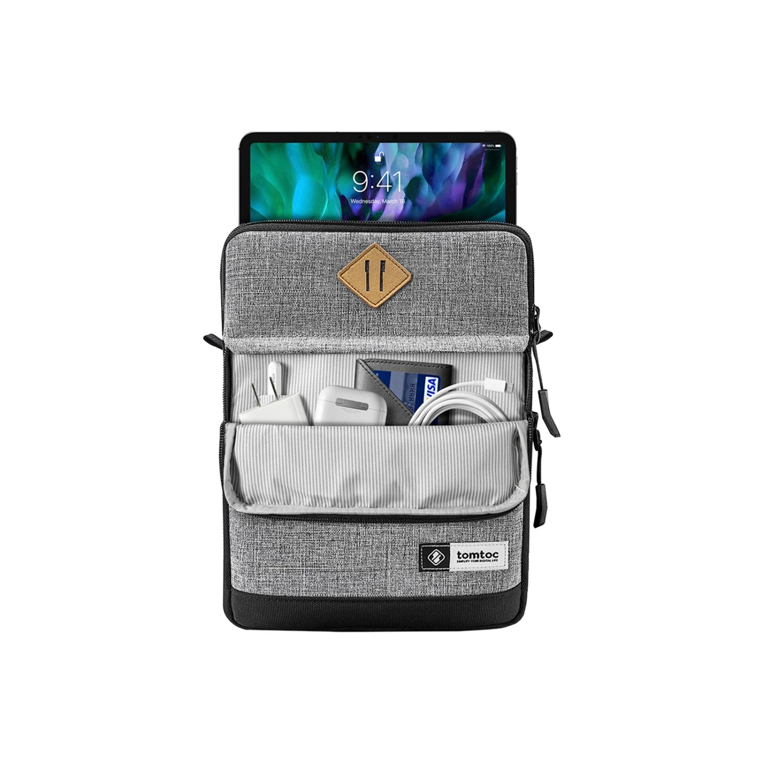 Light-A20 Tablet Shoulder Bagfor 11-inch IPad Pro | Gray 4 Light-A20 Tablet Shoulder Bagfor 11-inch IPad Pro | Gray - Image 2