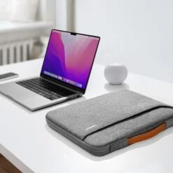 Defender-A22 Laptop Briefcase For 15.6-inch Universal Laptop | Gray -Tomtoc A22 E02G01 6 f774ccb8 2e2e 40c9 bfcb 4dfbec87306f