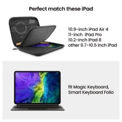 Tomtoc Hardshell Tablet Case For IPad Air/Pro With 360 Degree Superior Protection, Black A06-002D01(493665242) -Tomtoc Tomtoc A06 002D01 Sleeve 493665242 i 5 1200Wx1200H