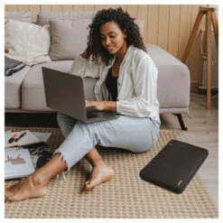 Tomtoc Defender Laptop Sleeve For Up To 35.56 Cm (14 Inch) Laptop With Safeguard Laptop Bottom Corner, Black A13-C01D01(493665228) -Tomtoc Tomtoc A13 C01D01 Sleeve 493665228 i 6 1200Wx1200H