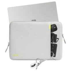 Tomtoc Defender Laptop Sleeve For Up To 35.56 Cm (14 Inch) Laptop With Safeguard Laptop Bottom Corner, Grey A13-C01G01(493665230) -Tomtoc Tomtoc A13 C01G01 Sleeve 493665230 i 3 1200Wx1200H
