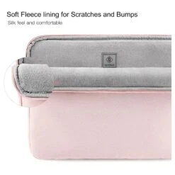 Tomtoc Laptop Sleeve With Pocket For Small Accessories, Pink A18-C01C(493665225) -Tomtoc Tomtoc A18 C01C Sleeve 493665225 i 3 1200Wx1200H