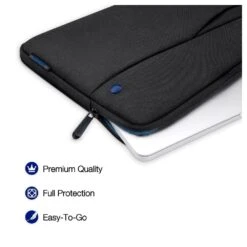 Tomtoc Laptop Sleeve For Laptop With Pocket For Small Accessories, Black A18-C01D(493665226) -Tomtoc Tomtoc A18 C01D Sleeve 493665226 i 6 1200Wx1200H
