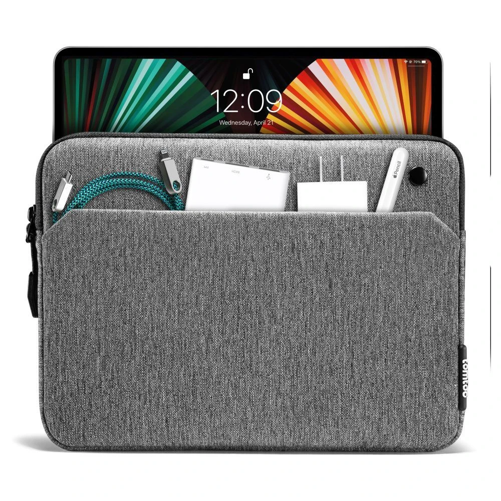 Tomtoc Laptop Sleeve For Laptop With Pocket For Small Accessories, Grey A18-C01M(493665227) 6 Tomtoc Laptop Sleeve For Laptop With Pocket For Small Accessories, Grey A18-C01M(493665227) - Image 4