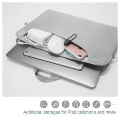 Tomtoc Laptop Handbag With Spill Resistant Surface Coating, Silver A21-C01S(493665233) -Tomtoc Tomtoc A21 C01S Sleeve 493665233 i 5 1200Wx1200H