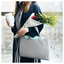 Tomtoc Laptop Handbag With Spill Resistant Surface Coating, Silver A21-C01S(493665233) -Tomtoc Tomtoc A21 C01S Sleeve 493665233 i 7 1200Wx1200H