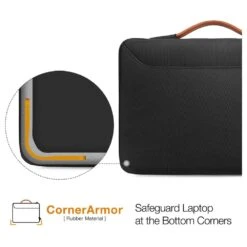 Tomtoc Defender Laptop Handbag For Up To 35.56 Cm (14 Inch) Laptop With 360 Degree Superior Protection, Black A22D2D1(493665238) -Tomtoc Tomtoc A22D2D1 Sleeve 493665238 i 5 1200Wx1200H