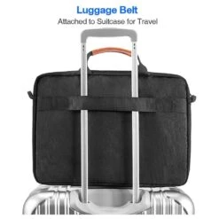 Tomtoc Defender Laptop Shoulder Bag For Up To 40.64 Cm (16 Inch) Laptop With Comfortable Shoulder Strap, Black A50-E01D(493665250) -Tomtoc Tomtoc A50 E01D Sleeve 493665250 i 7 1200Wx1200H