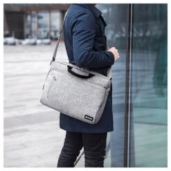 Tomtoc Defender Laptop Shoulder Bag For Up To 40.64 Cm (16 Inch) Laptop With Comfortable Shoulder Strap, Grey A50-E01G(493665251) -Tomtoc Tomtoc A50 E01G Sleeve 493665251 i 3 1200Wx1200H