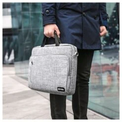 Tomtoc Defender Laptop Shoulder Bag For Up To 40.64 Cm (16 Inch) Laptop With Comfortable Shoulder Strap, Grey A50-E01G(493665251) -Tomtoc Tomtoc A50 E01G Sleeve 493665251 i 4 1200Wx1200H
