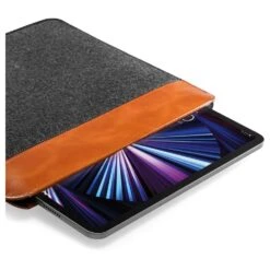 Tomtoc Vintage Laptop/Tablet Sleeve For Up To 33 Cm (13 Inch) Laptop/Tablet With Intelligent Magnet Closure, Grey H16-C02Y(493665234) -Tomtoc Tomtoc H16 C02Y Sleeve 493665234 i 6 1200Wx1200H