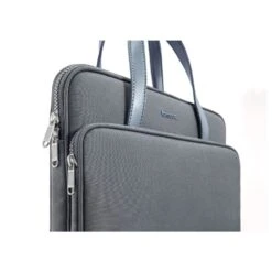 Tomtoc The Her Laptop Handbag For Up To 35.56 Cm (14 Inch) Laptop With Soft PU Leather Handle, Grey H21-C01G01(493665246) -Tomtoc Tomtoc H21 C01G01 Sleeve 493665246 i 8 1200Wx1200H