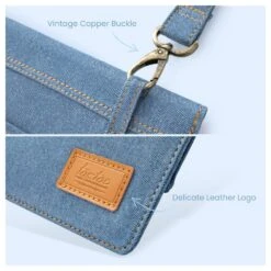 Tomtoc Denim Shoulder Bag With Comfortable Shoulder Strap, Blue H26-C02B01(493665249) -Tomtoc Tomtoc H26 C02B01 Sleeve 493665249 i 7 1200Wx1200H