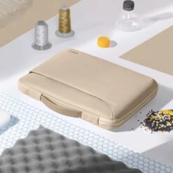 Defender-A22 Laptop Briefcase For 13.5-14.4 Inch Mircosoft Surface Laptop | Khaki -Tomtoc da13684a122ce59ce428a02b44ba73e7 19d2137f bb12 4aa9 b0fe 7015270e3e6f