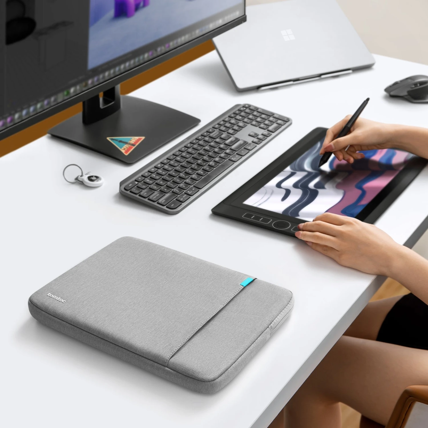 Defender-A13 Laptop Sleevefor 12.3-13 Inch Microsoft Surface Pro | Gray 8 Defender-A13 Laptop Sleevefor 12.3-13 Inch Microsoft Surface Pro | Gray - Image 6